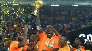 Ikipe ya Cote d'Ivoire ifite igikombe muri 2015