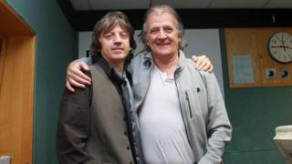 Bap Kennedy, pictured here with the late Gerry Anderson, was a regular performer on Radio Ulster