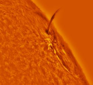   Colorful eruptive prominence 