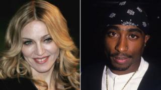 Madonna na Tupac Shakur kulia