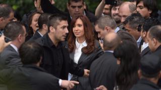Kirchner en los tribunales de Buenos Aires.