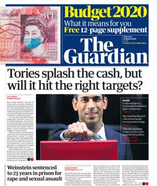 Guardian front page