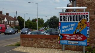 Peterborough stadium sign