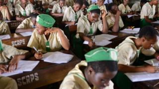 Students for girls only secondary school for Lagos