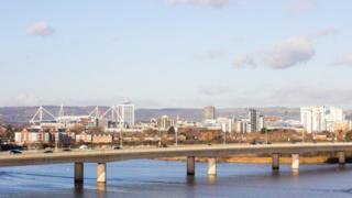 Cardiff cityscape