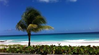 A beach view of Christ Church, Barbados