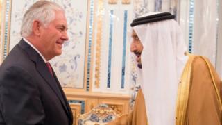وزير الخارجية الأمريكي التقى الملك السعودي
