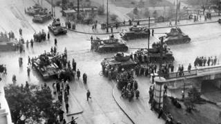 Советские танки в Будапеште 4 ноября 1956 г.