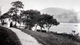 North-west shore of Rudyard Lake, circa 1906
