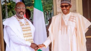 George Weah na Muhammadu Buhari