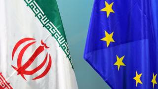 پرچم اتحادیه اروپا و ایران