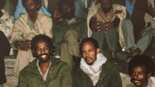 ገለ ካብ ላዕለዎት መራሕቲ ህዝባዊ ግንባር ኣብ 1987፡ ጴጥሮስ ሰሎሙን፡ ብርሃነ ገረዝጊሄር፡ ስብሓት ኤፍረምን መስፍን ሓጎስ