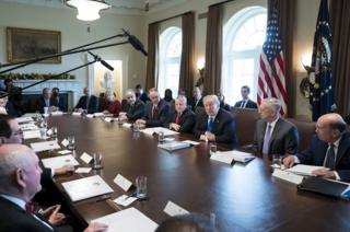 Trump Cabinet meeting in December 2017