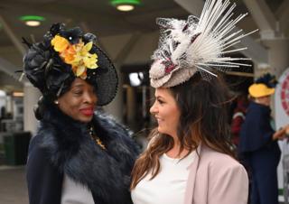 Racegoers during Ladies Day of the 2019 Cheltenham Festival