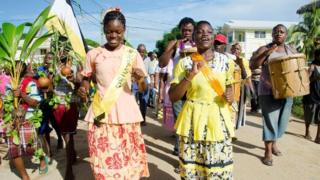 Celebración del Día del Asentamiento Garífuna en Belice