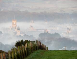 Foggy landscape