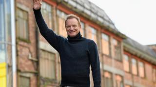 Sting launches his musical 'The Last Ship' at the Fairfield shipyard in Govan