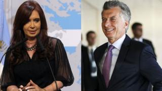 Cristina Kirchner e Mauricio Macri