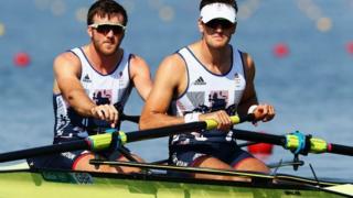 Great Britain's Alan Sinclair and Stewart Innes