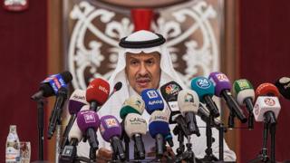 Suudi Arabistan Enerji Bakanı Prens Abdülaziz bin Salman, Cidde'de basın toplantısı düzenledi