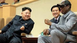 Trump, Kim, Rodman, bóng rổ