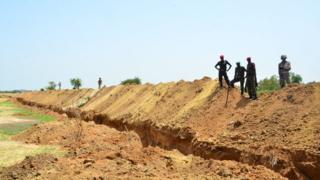 Trench at University of Maiduguri