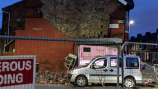 Collapsed building