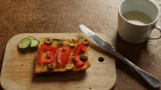 BBC sobre una tostada