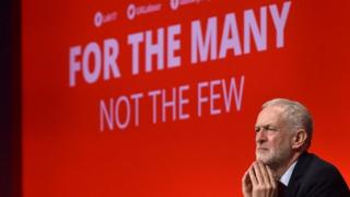 Jeremy Corbyn at Labour's 2019 party conference
