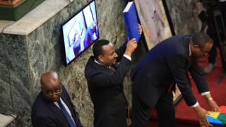 ቀዳማይ ሚኒስትር ኣብዪ ኣሕመድ ኣብ በዓለ ሲመት