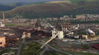 The Tata Steel site in Llanwern