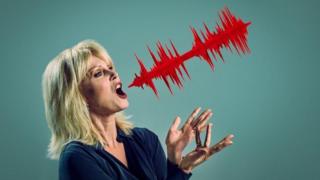 Joanna Lumley with her iconic voice captured in a 3D sculpture