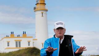 Donald Trump in Scotland in