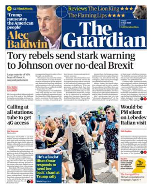 Newspaper headlines: Brexit 'day of drama' and Ryanair strike threat ...