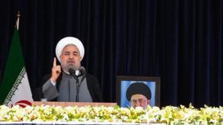 حسن روحانی گفته "آمریکا می گوید ایران امروز به ایران سال ۵۶ و اوایل ۵۷ تبدیل شود"