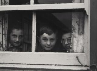 Milly, John and Jean Paul MacLellan, South Uist, Hebrides, 1954