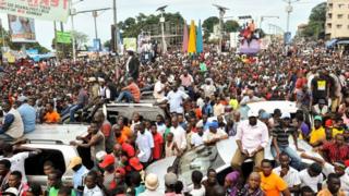 Manifestation de l'opposition à Conakry, le 4 octobre 2017 (illustration).
