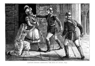 பகதூர் ஷா ஜாஃபர் கைது செய்யப்பட்டதை விவரிக்கும் ஓவியம்