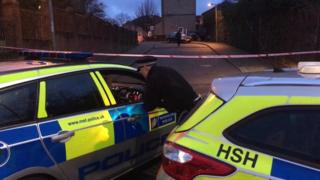 Police officers in Unity Close