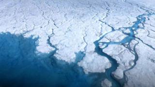 Meltwater from on top of the Greenland Ice Sheet can make its way to the bed