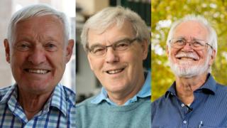 Joachim Frank, Richard Henderson y Jacques Dubochet.