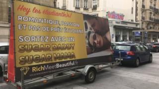 Anúncio de sugar daddy na França