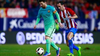 Lionel Messi, le maître à jouer du FC Barcelone est meilleur butteur du championnat espagnol avec 16 réalisations en même temps que son coéquipier Luis Suarez