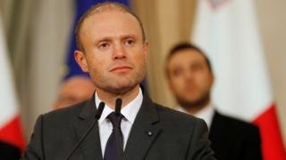 Maltese Prime Minister Joseph Muscat addresses a press conference after an urgent Cabinet meeting at the Auberge de Castille in Valletta, Malta November 29, 2019