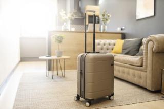 Suitcase in holiday home