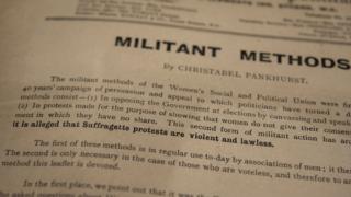 An essay by Christabel Pankhurst titled "militant methods"