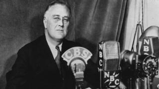 O presidente Franklin Delano Roosevelt em 1934