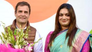 राहुल गांधी और अप्सरा रेड्डी