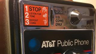 One of the coin operated phones manufactured by the Shreveport factory