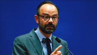 Ministri w'intebe mushya w'Ubufaransa, Edouard Philippe.